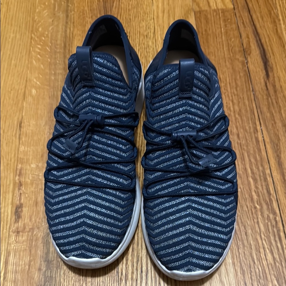 UGG Blue Knit Slip-On Sneakers